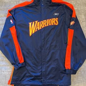 NBA Throwback Warriors Warmup Jacket